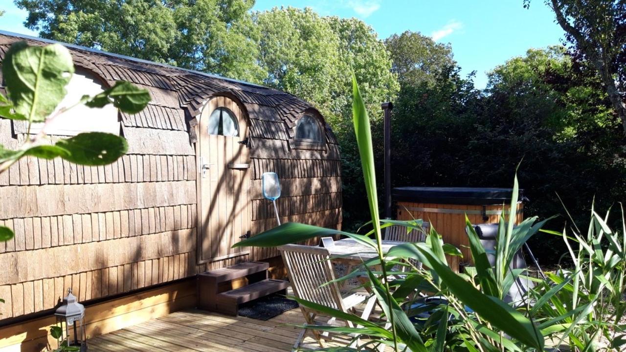 Cabane En Bois Avec Bain Nordique Et Sauna Marigny  Екстериор снимка
